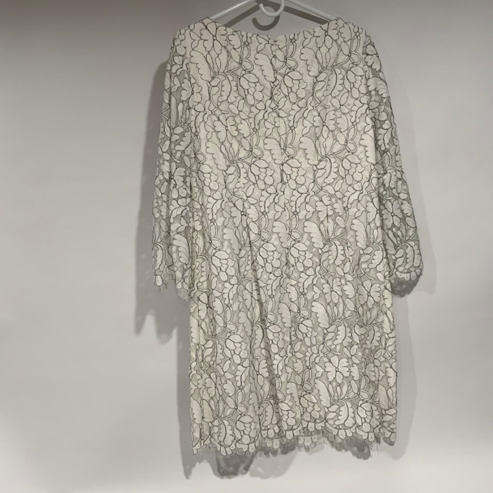 Eliza J White Lace Shift Dress - Picture 6 of 8